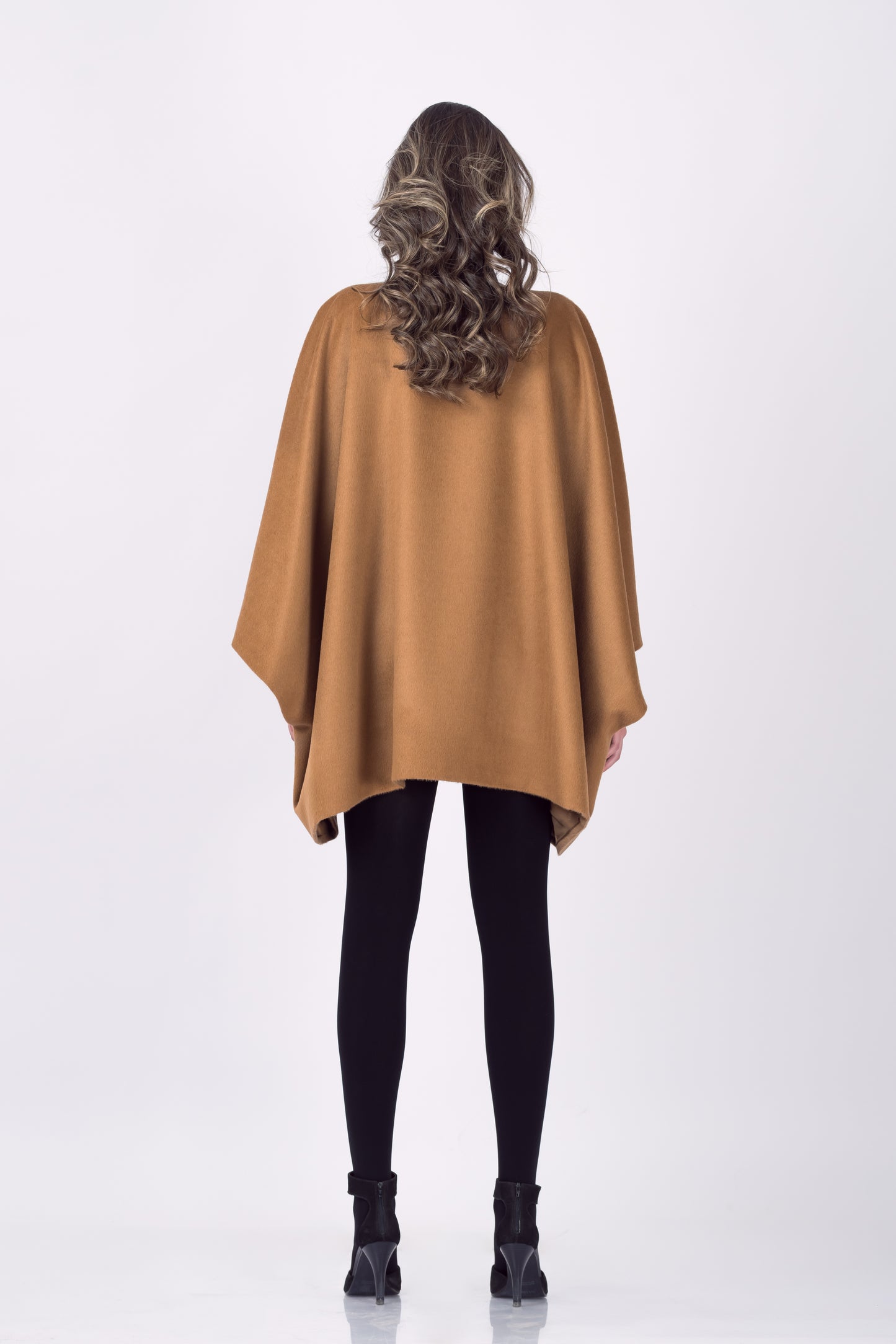 Royal Alpaca Kimono Sleeve Belted Cape