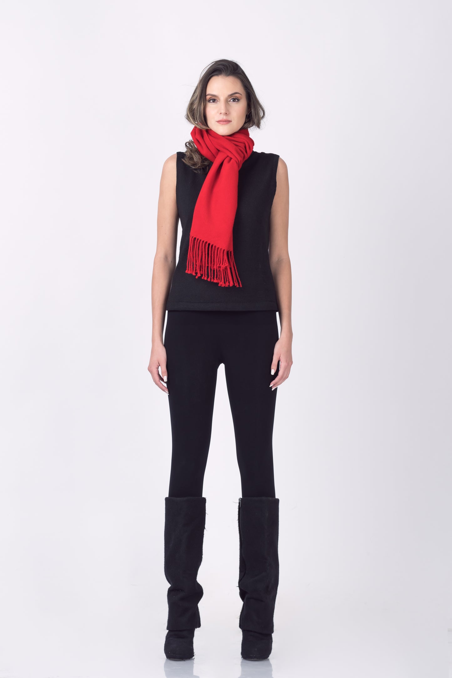Royal Alpaca Fringe Scarf