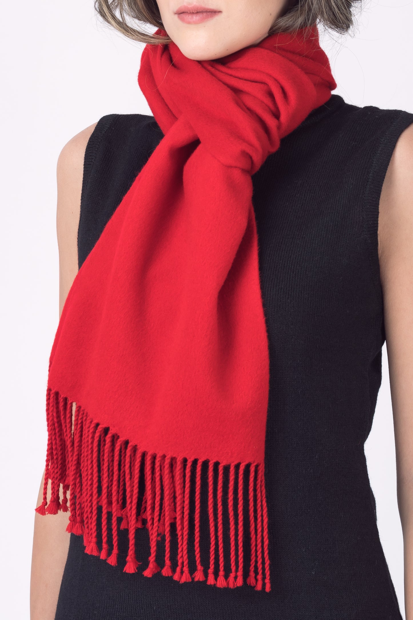 Royal Alpaca Fringe Scarf