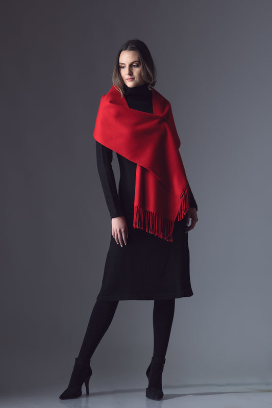 Royal Alpaca Fringe Scarf